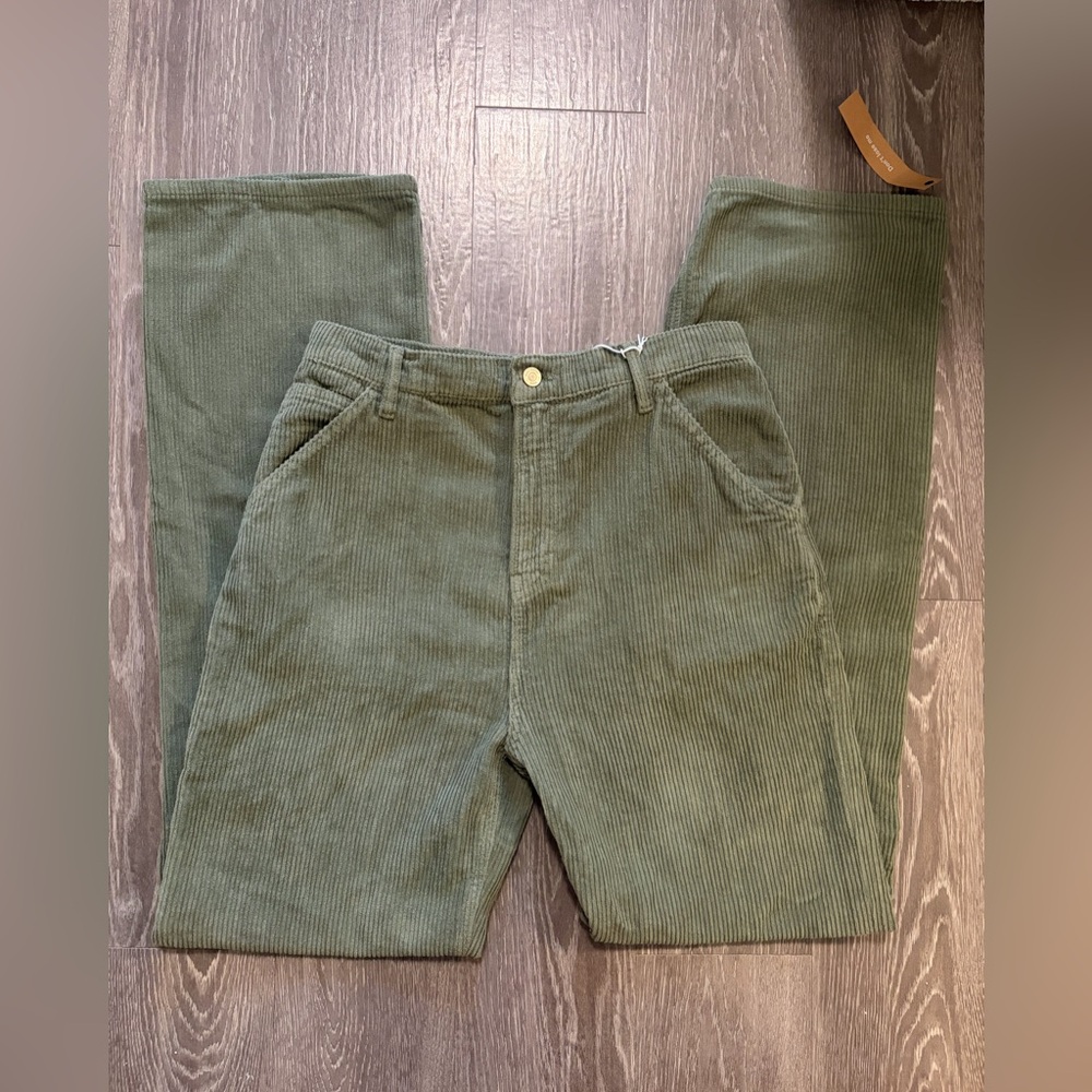 NWT Reformation Wilder Painter High Rise Wide Leg Corduroy Pants